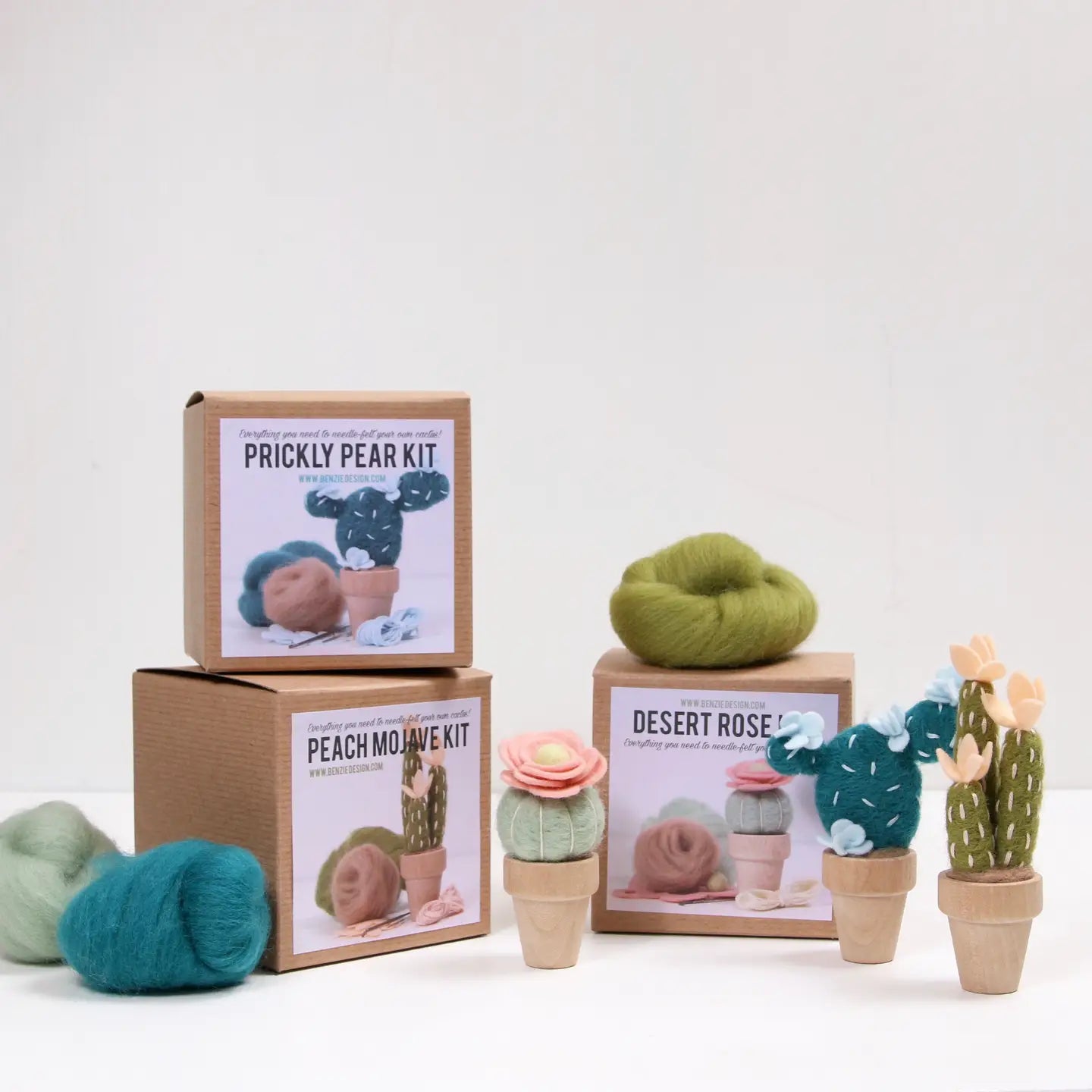 Desert Rose, Needle Felting Kit
