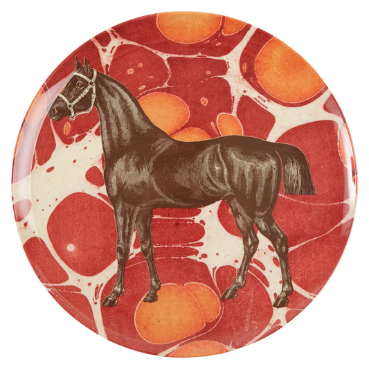 Marble Horse Dinner Plates