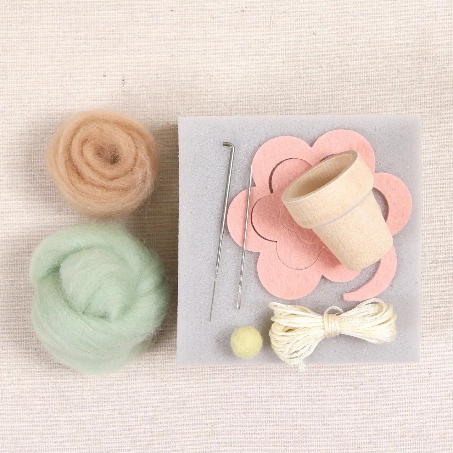 Desert Rose, Needle Felting Kit
