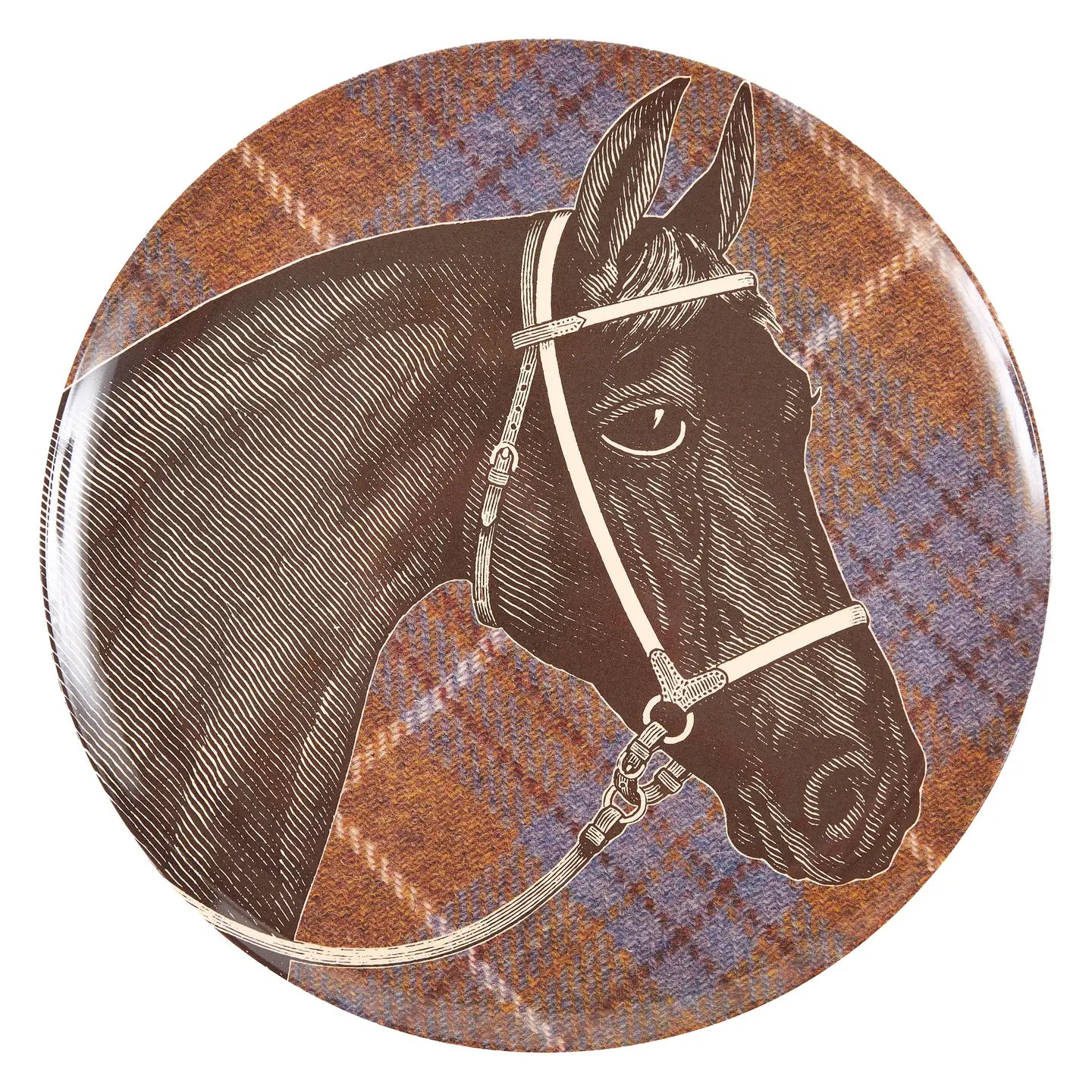 Tweed Horse Dinner Plates