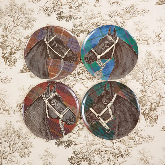 Tweed Horse Dinner Plates