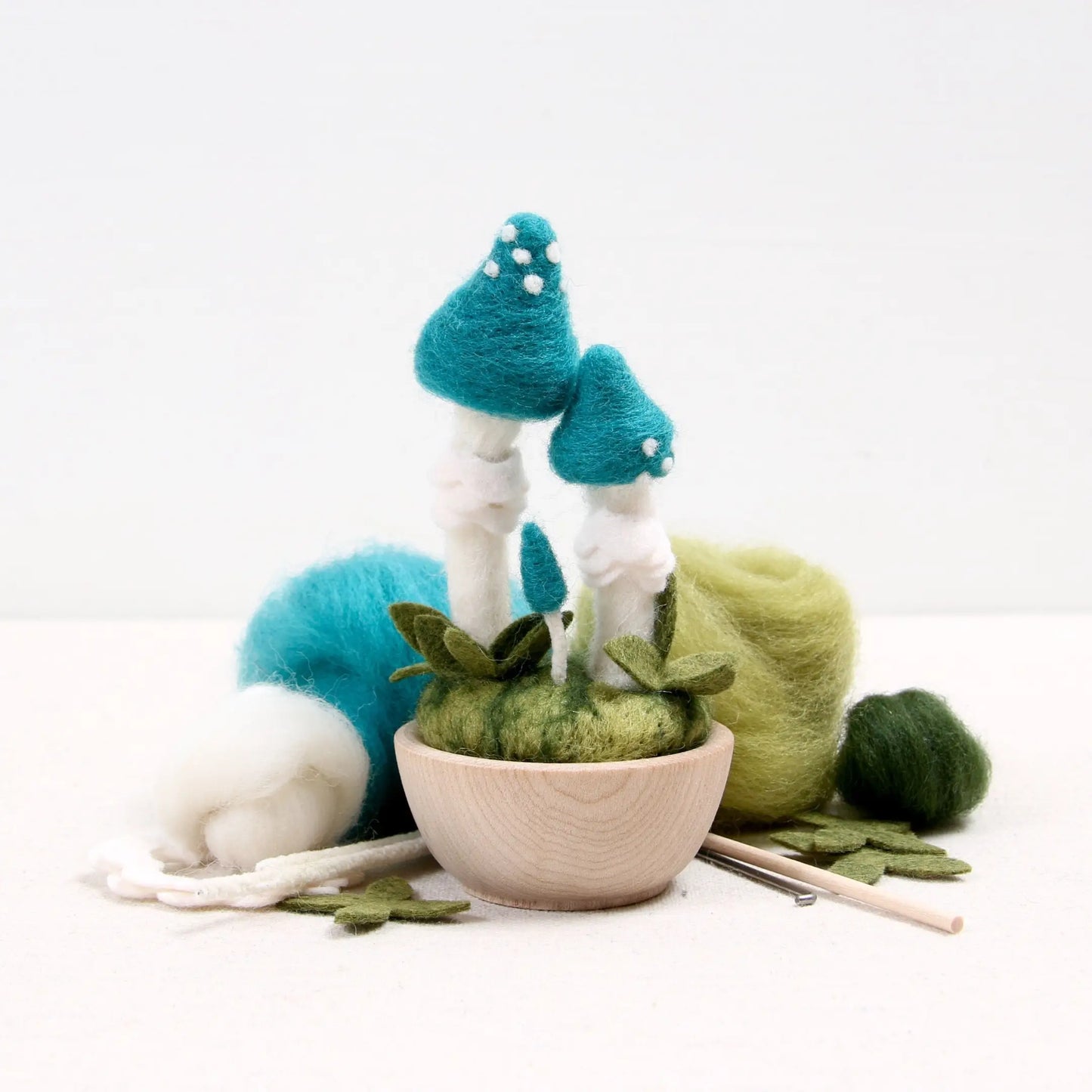 Blue Roundhead, Needle Felting Kit