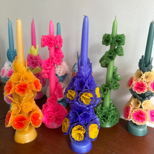 Handcrafted Floral Candles