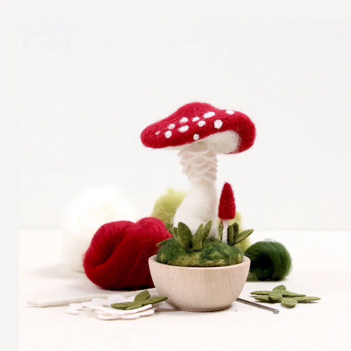 Crimson Toadstool, Needle Felting Kit