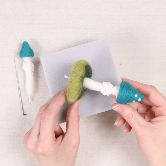 Blue Roundhead, Needle Felting Kit