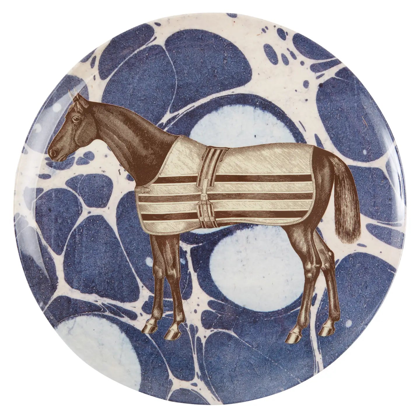 Marble Horse Dinner Plates