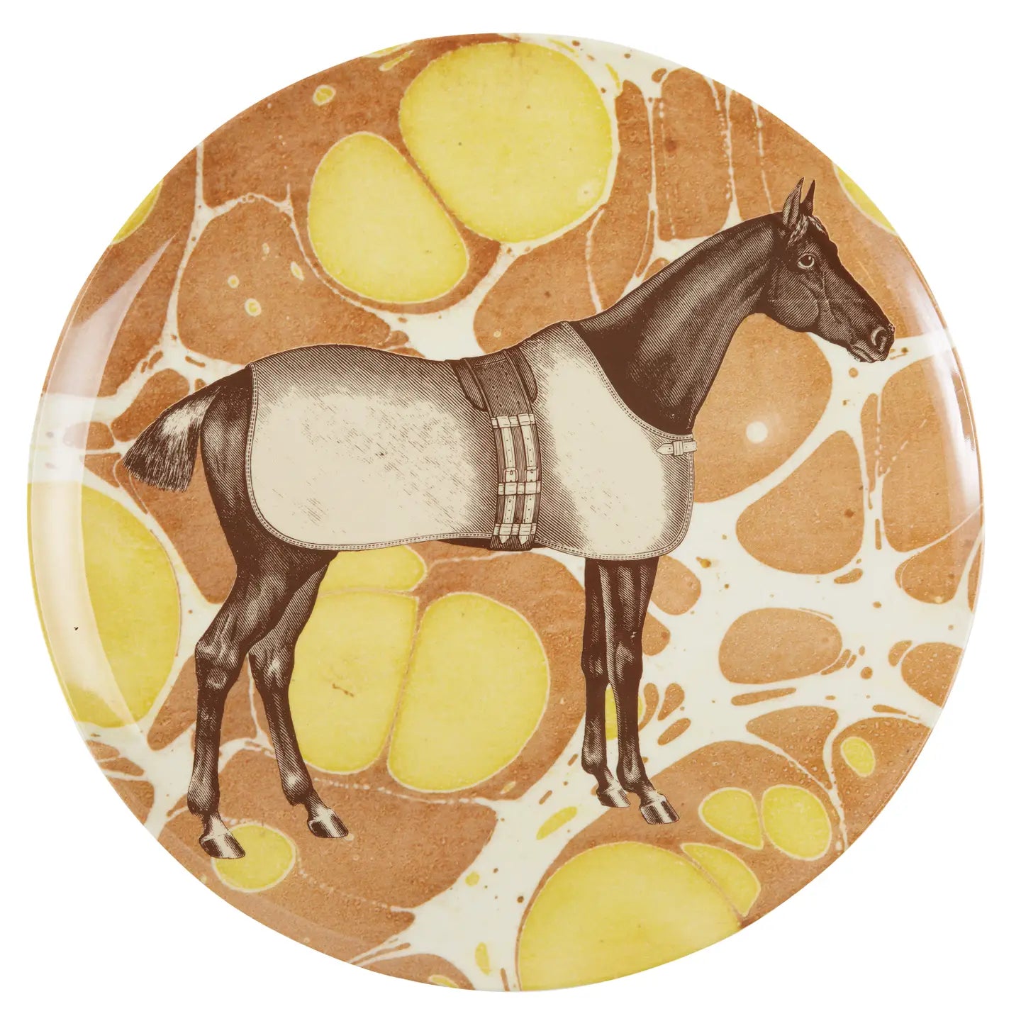 Marble Horse Dinner Plates